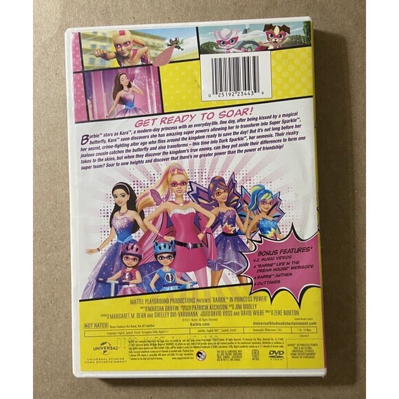 Barbie in Princess Power DVD with Tall Case Animated Movie - Picture 3 of 4